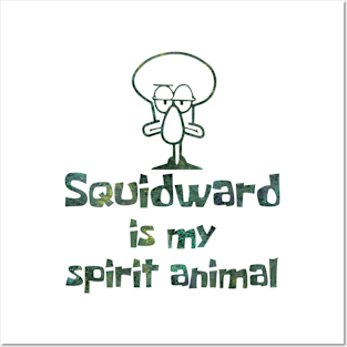 Squidward Spirit Animal Posters and Art